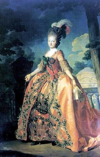 Alexander Roslin Portrait of Grand Duchess Maria Fiodorovna at the age of 18 oil painting image